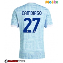 Moške Nogometnih dresov Juventus Andrea Cambiaso #27 Gostujoči 2025-26 Kratki rokavi